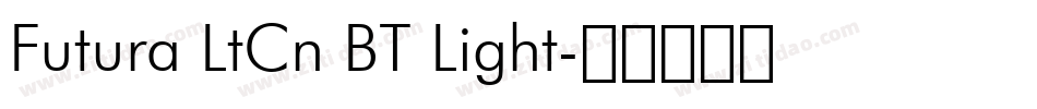 Futura LtCn BT Light字体转换